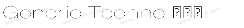 Generic Techno字体转换 Generic Techno字体转换
